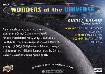 2017 Upper Deck Goodwin Champions - Wonders of the Universe #U-17 Comet Galaxy Back
