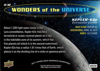 2017 Upper Deck Goodwin Champions - Wonders of the Universe #U-32 Kepler-62e Back