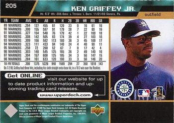 1999 Sports Illustrated for Kids - 10th Anniversary #205 Ken Griffey Jr. Back