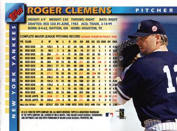 1999 Sports Illustrated for Kids - 10th Anniversary #NNO Roger Clemens Back