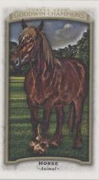 2017 Upper Deck Goodwin Champions - Blank Back Mini #NNO Horse Front