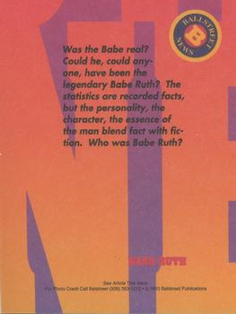 1993 Ballstreet News #NNO Babe Ruth Back