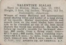1926 Spalding Champions #NNO Valentine Bialas Back