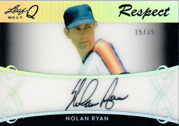 2017 Leaf Q - Respect Autographs #R-NR1 Nolan Ryan Front