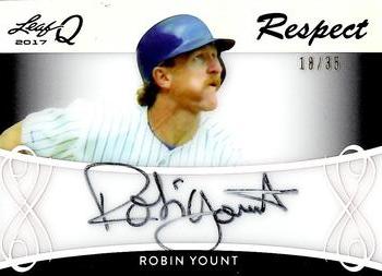 2017 Leaf Q - Respect Autographs #R-RY1 Robin Yount Front