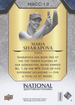 2015 Upper Deck The National Prominent Cuts #NSCC-13 Maria Sharapova Back
