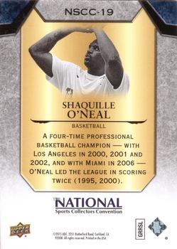 2015 Upper Deck The National Prominent Cuts #NSCC-19 Shaquille O'Neal Back