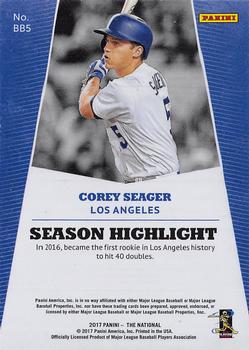 2017 Panini National Convention - Rapture #BB5 Corey Seager Back