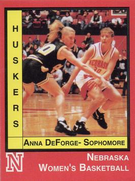 1995-96 Nebraska Cornhuskers Police #NNO Anna DeForge Front