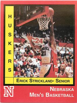 1995-96 Nebraska Cornhuskers Police #NNO Erick Strickland Front