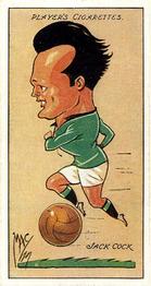 1927 Player's Football Caricatures By Mac #8 Jack Cock Front