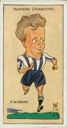 1927 Player's Football Caricatures By Mac #20 Fred Kean Front