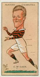 1927 Player's Football Caricatures By Mac #39 Charlie Carr Front