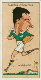 1927 Player's Football Caricatures By Mac #40 Jim Ganly Front