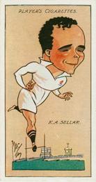 1927 Player's Football Caricatures By Mac #46 Kenneth Sellar Front