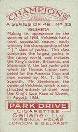 1934 Gallaher Champions #23 Velsheda Back
