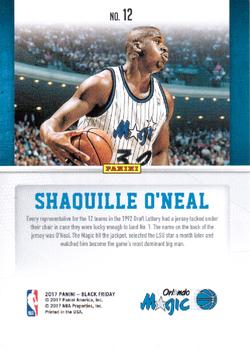 2017 Panini Black Friday - Decoy/Thick #12 Shaquille O'Neal Back