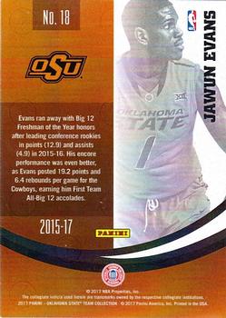 2017 Panini Oklahoma State Cowboys #18 Jawun Evans Back