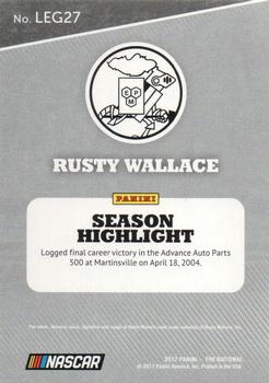 2017 Panini National Convention - Legends Rapture #LEG27 Rusty Wallace Back