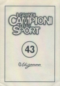 1997 I Grandi Campioni Dello Sport Stickers (Italian) #43 Pele Back