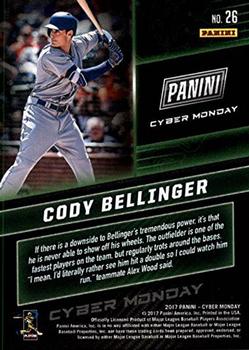 2017 Panini Cyber Monday #26 Cody Bellinger Back