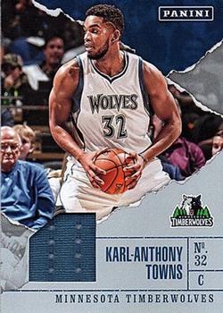 2017 Panini Father's Day - Basketball Memorabilia #BK2 Karl-Anthony Towns Front