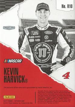 2017 Panini Father's Day - NASCAR Memorabilia Cracked Ice #R10 Kevin Harvick Back