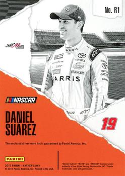2017 Panini Father's Day - NASCAR Memorabilia Hyper Plaid #R1 Daniel Suarez Back