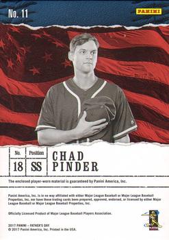 2017 Panini Father's Day - Spirit of the Game Cracked Ice #11 Chad Pinder Back