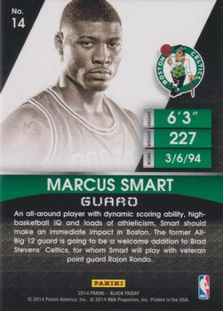 2014 Panini Black Friday - Rookie Portraits Thick #14 Marcus Smart Back