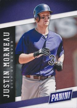 2014 Panini Boxing Day - Team Colors Thick Stock #6 Justin Morneau Front