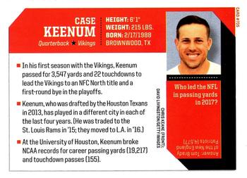 2018 Sports Illustrated for Kids #705 Case Keenum Back
