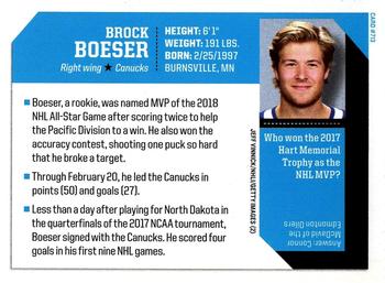 2018 Sports Illustrated for Kids #713 Brock Boeser Back