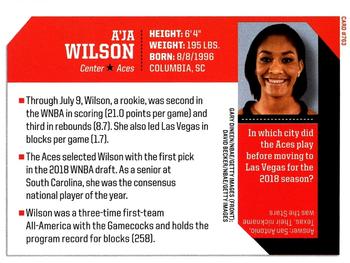2018 Sports Illustrated for Kids #763 A'Ja Wilson Back