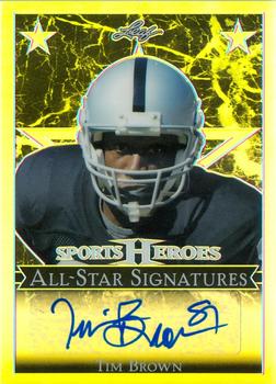 2017 Leaf Metal Sports Heroes - All-Star Signatures #AS-TB1 Tim Brown Front