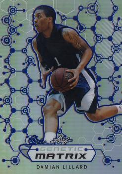 2013 Leaf Rookie Retro Genetic Matrix #GM-DL1 Damian Lillard Front