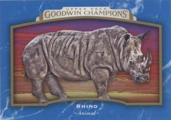 2017 Upper Deck Goodwin Champions - Royal Blue #66 Rhino Front