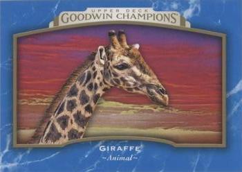 2017 Upper Deck Goodwin Champions - Royal Blue #68 Giraffe Front