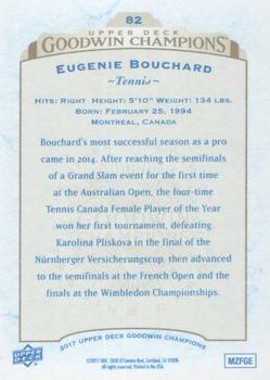 2017 Upper Deck Goodwin Champions - Royal Blue #82 Eugenie Bouchard Back
