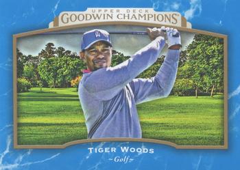 2017 Upper Deck Goodwin Champions - Royal Blue #95 Tiger Woods Front