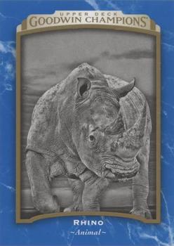 2017 Upper Deck Goodwin Champions - Royal Blue #116 Rhino Front