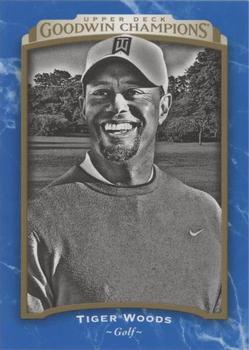2017 Upper Deck Goodwin Champions - Royal Blue #145 Tiger Woods Front