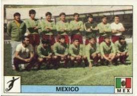 1976 Panini Montreal 76 #203 Mexico Soccer Team Front
