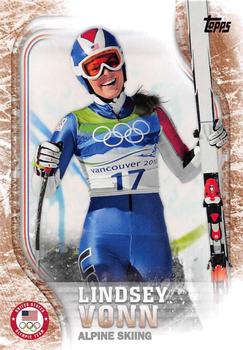 2018 Topps U.S. Olympic & Paralympic Team Hopefuls - Bronze #US-4 Lindsey Vonn Front