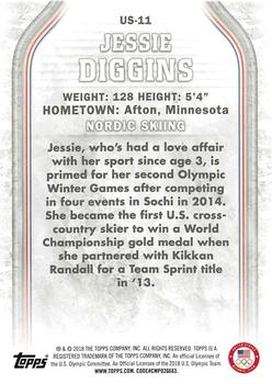 2018 Topps U.S. Olympic & Paralympic Team Hopefuls - Bronze #US-11 Jessie Diggins Back