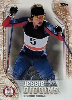 2018 Topps U.S. Olympic & Paralympic Team Hopefuls - Bronze #USA-11 Jessie Diggins Front