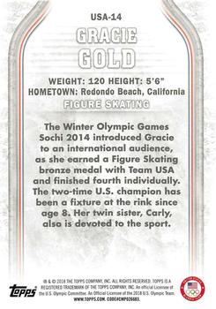 2018 Topps U.S. Olympic & Paralympic Team Hopefuls - Bronze #USA-14 Gracie Gold Back