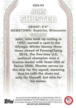2018 Topps U.S. Olympic & Paralympic Team Hopefuls - Bronze #USA-44 John Shuster Back