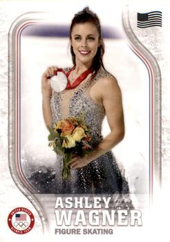 2018 Topps U.S. Olympic & Paralympic Team Hopefuls - U.S. Flag #US-13 Ashley Wagner Front