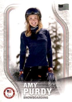 2018 Topps U.S. Olympic & Paralympic Team Hopefuls - U.S. Flag #US-30 Amy Purdy Front